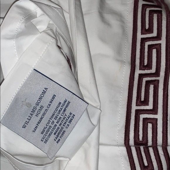 Chambers® Italian Greek Key Embroidered Euro Sham - Picture 4 of 6